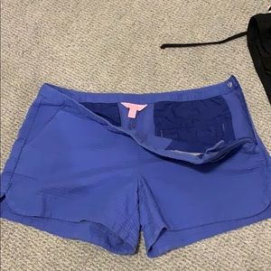 Lilly Pulitzer 4” short purple, size 6